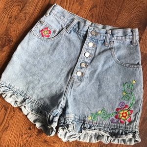 vintage 80s/90s no excuses denim mom shorts